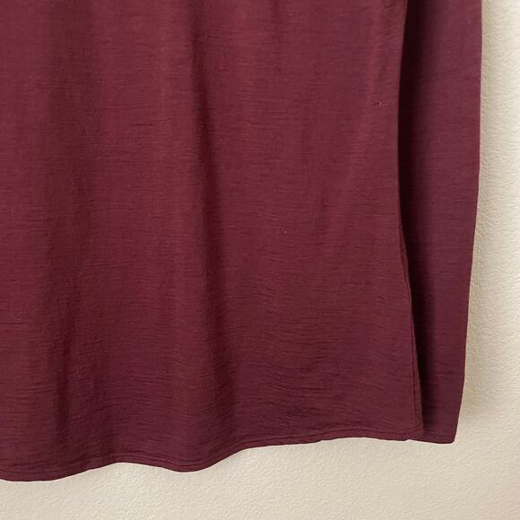 Segments Top Womens Large Red Purple Merino Wool Base Layer Knit Outdoor Hiking - Picture 6 of 11